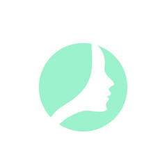 women face side logo