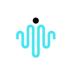 Obraz premium People and Music Logo Design 