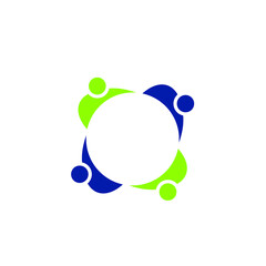 Fototapeta premium people community logo