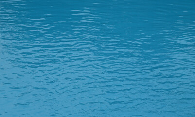Blue water surface.