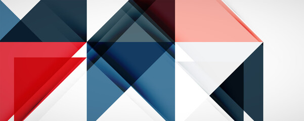 Set of vector triangle geometric backgrounds. Vector illustration for covers, banners, flyers and posters and other designs