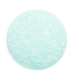 Water planet in space. 3d rendering.