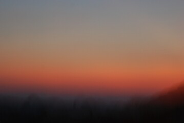 sunset in the mountains