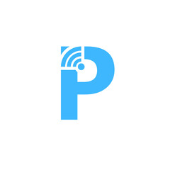 P Wifi Signal Logo