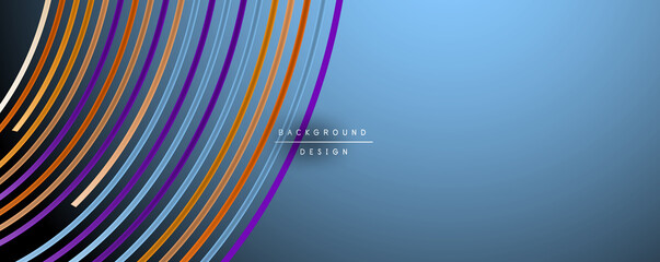 Abstract colorful lines vector background. Internet, big data and technology connections concept, abstract template