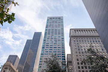 Skyscrapers in San Francisco in the United States