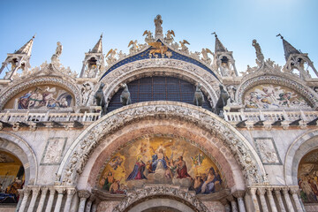 St Mark's Basilica in Venice in Italy  - 400506387