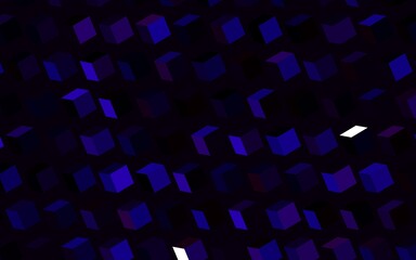 Dark Purple vector background with rectangles.