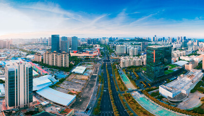Fototapeta na wymiar Urban scenery of Xiamen City, Fujian Province, China