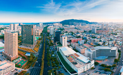 Naklejka premium Urban scenery of Xiamen City, Fujian Province, China