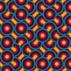 Abstract Geometric Pattern generative computational art illustration