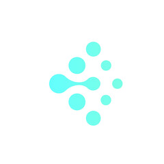 Fototapeta na wymiar molecule logo