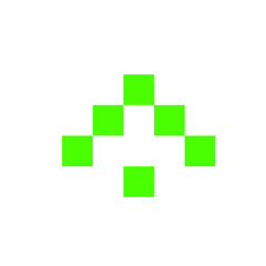 Fototapeta na wymiar Pixel Logo