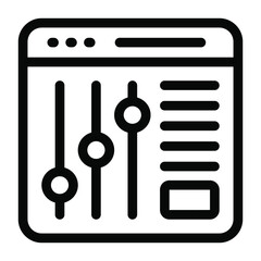  An editable icon of system equalizer, solid vector  © SmashingStocks