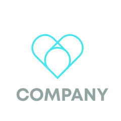 Heart Pin Location Logo