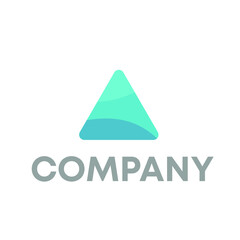 Fototapeta premium arrow up or triangle for invest business logo design