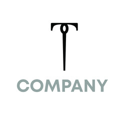 T Needle Logo Design 