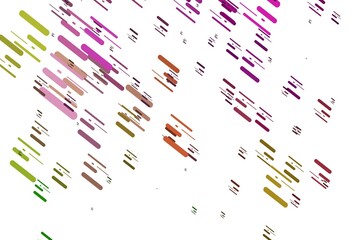 Light Pink, Green vector template with repeated sticks.