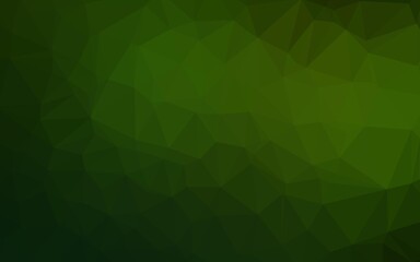 Obraz premium Light Green vector polygon abstract background.