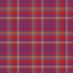 Plaid seamless pattern. Vector background of textile ornament. Flat fabric design.