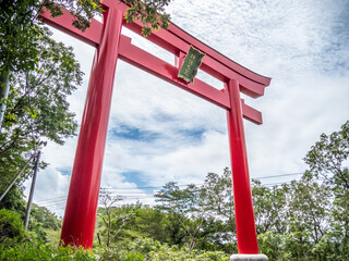 迫力満点の鳥居