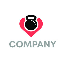 Heart Dumbbell Logo