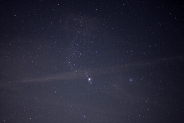bright colorful stars on the night sky