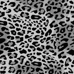 Full seamless leopard cheetah pattern design. Repeating Animal vector illustration background for fashion textile