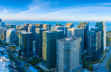 Obraz premium Scenery of CBD in Xiamen City, Fujian Province, China