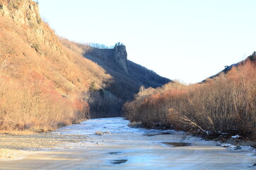 river in the mountains