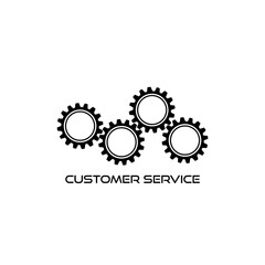 Customer service icon isolated on white background