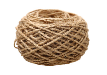 Obraz premium Hemp rope on white background