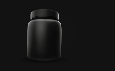 Whey protein bottle mockup design