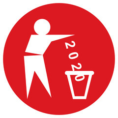 Wegwerfen M&uuml;ll 2020 Jahreswechsel 2021 