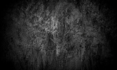 Old wall texture cement dark black gray  background abstract grey color design are light with white gradient background.