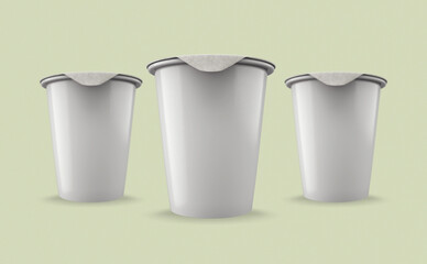 Yogurt cup mockup design