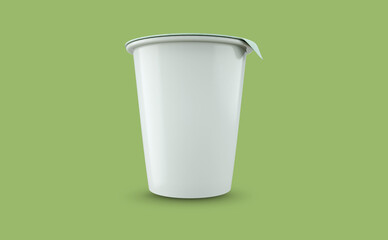 Yogurt cup mockup design