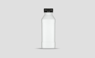 Plastic bottle mockup design 3d rendering