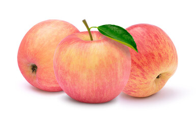 red apple isolated on white