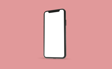 mobile phone mockup design 3d rendering