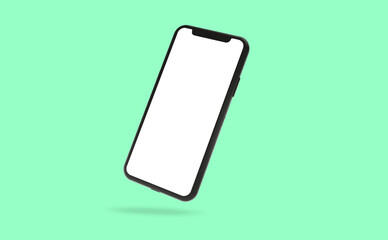 mobile phone mockup design 3d rendering