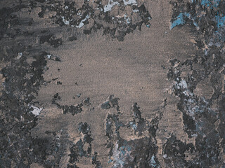 Surface with volumetric plaster. Color - blue, white, shades of gray.
