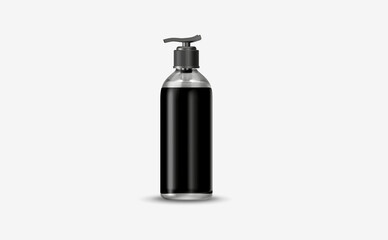 Pump gel Bottle Mockup design 3d rendering