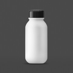 Small Plastic bottle Mockup design 3d rendering