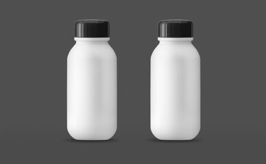 Small Plastic bottle Mockup design 3d rendering
