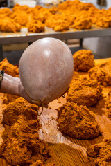 Bufeta, traditional slaughter of the Mallorcan black pig, Mallorca, Balearic Islands, Spain