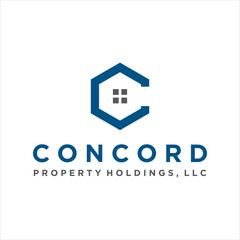 mortgage property polygonal shape logo design vector icon