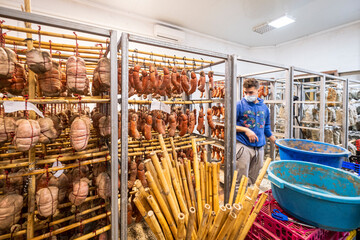 Can Ferrerico sausage dryer, Porreres, Mallorca, Balearic Islands, Spain