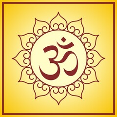 aum syllable , paisley design ,Hinduism , India	