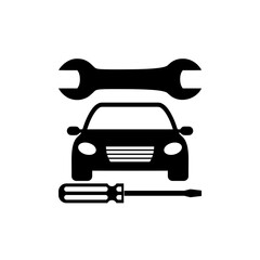 Car repair icon isolated on white background